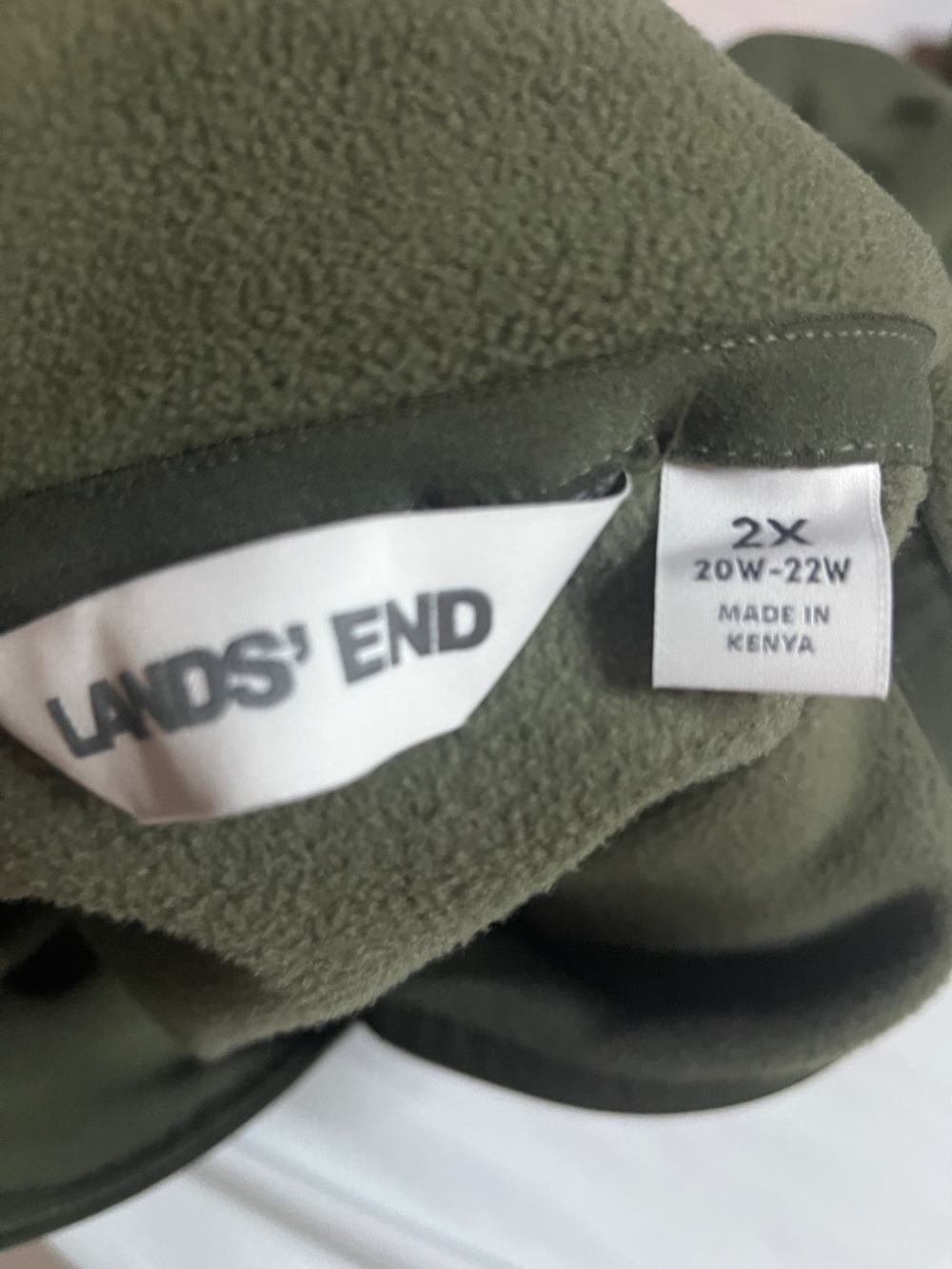 Lands’ End 1/4 Zip Fleece Pullover - Picture 7 of 7